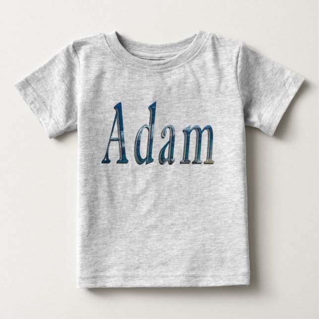 "The Ocean's Whisper: The Name Is Adam Baby T-Shirt (Front)