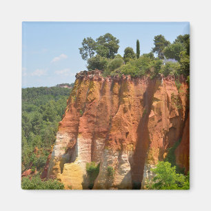The ochre at Roussillon in France Magnet