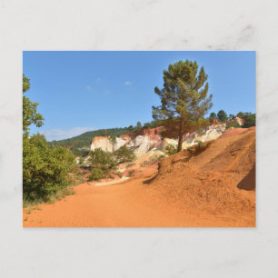 The ochre of Luberon in France Postcard