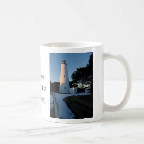 The Ocracoke Lighthouse at Sunset Coffee Mug