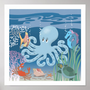 The Octopus Poster 12x12