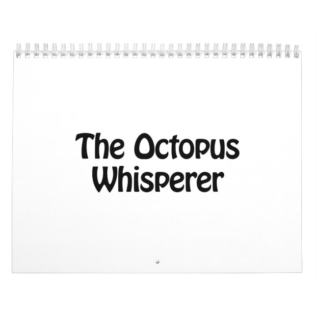 the octopus whisperer calendar (Cover)