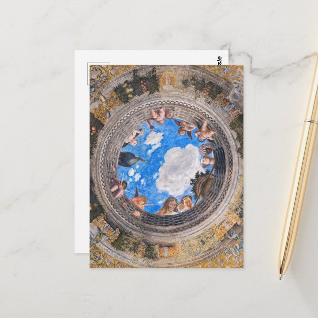 The Oculus, Bridal Chamber, Camera Picta Postcard (Front/Back In Situ)