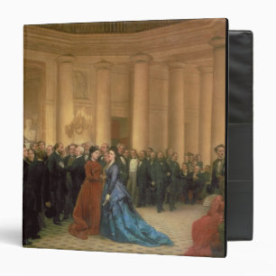 The Odeon Theatre, Paris, 1869 (oil on canvas) 3 Ring Binder