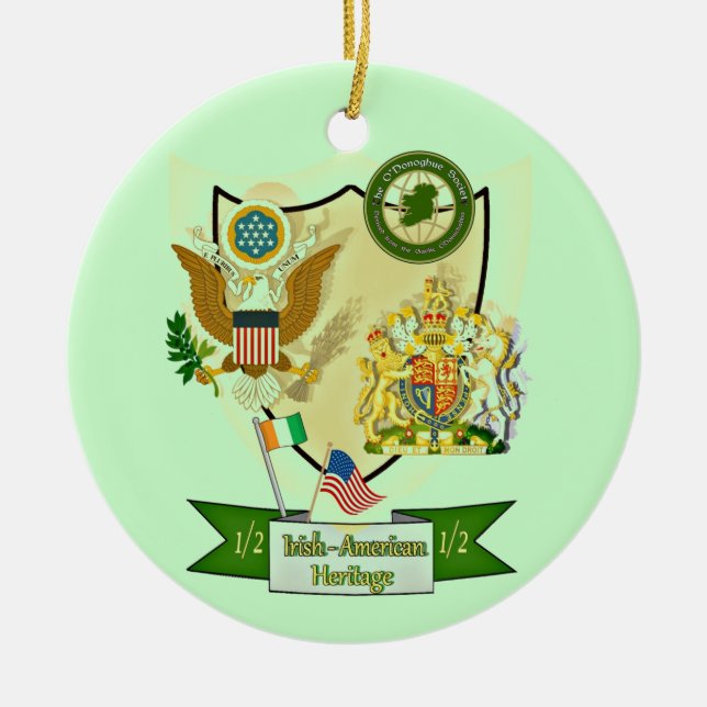 The O'Donoghue Society Ceramic Ornament (Front)