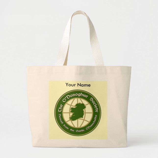 The O'Donoghue Society Large Tote Bag (Front)