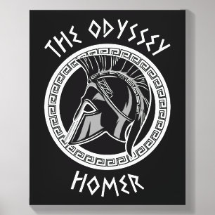 The Odyssey Homer Greek Helmet Ancient Mythology I Canvas Photo Tile