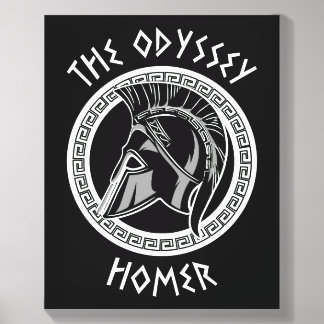 The Odyssey Homer Greek Helmet Ancient Mythology I Canvas Photo Tile