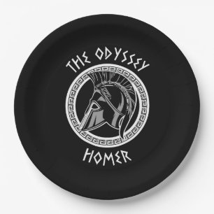 The Odyssey Homer Greek Helmet Ancient Mythology I Paper Plates