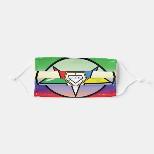 The OES Adult Cloth Face Mask (Front, Folded)
