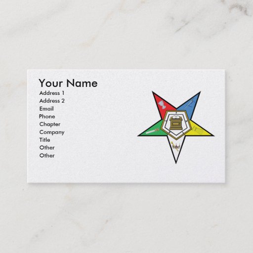 Customizable The OES Card Business Card