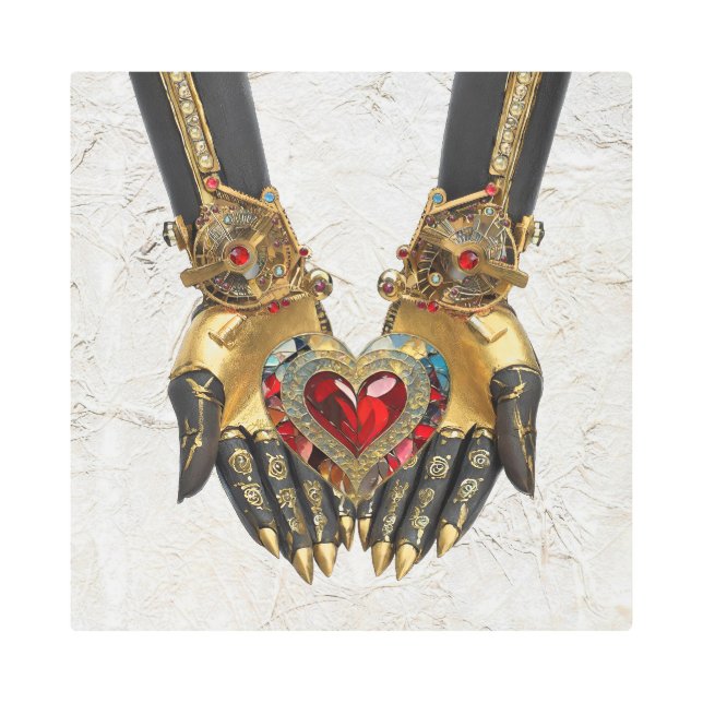 The Offering - Heart in Hands Metal Print (Front)