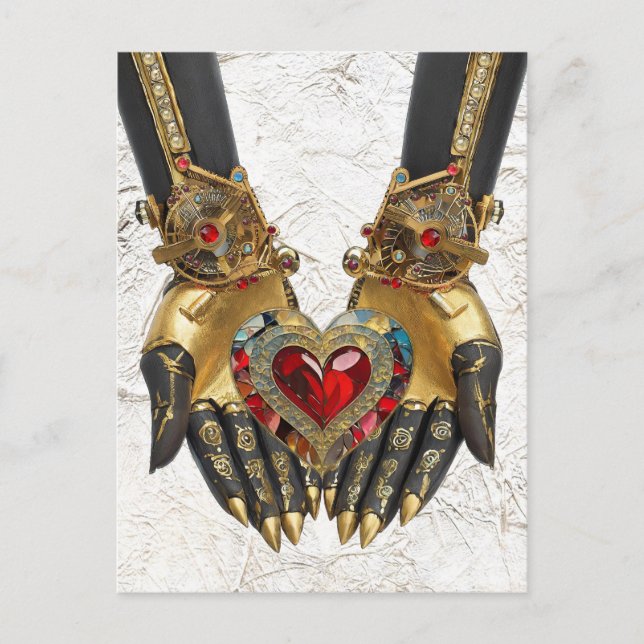 The Offering - Heart in Hands Postcard (Front)