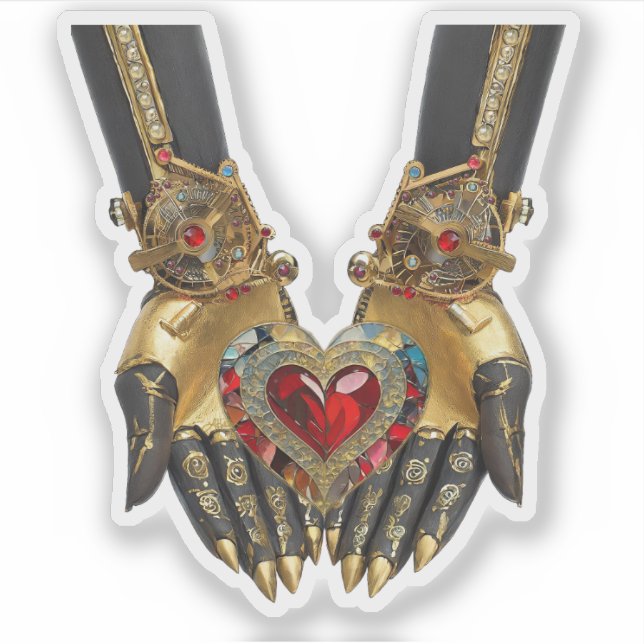 The Offering - Heart in Hands Sticker (Front)