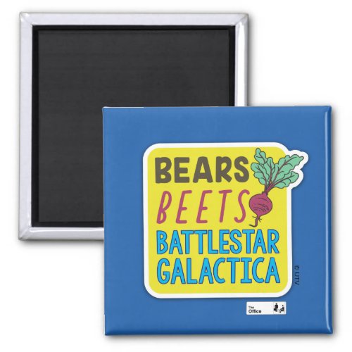 The Office  Bears Beets Battlestar Galactica Magnet
