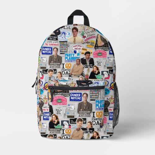 The Office  Character Meme Sticker Pattern Printed Backpack