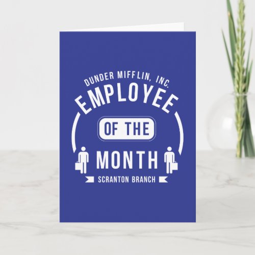 The Office  Dunder Mifflin Employee of the Month Card