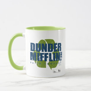 The Office   Dunder Mifflin Recycle Logo Mug