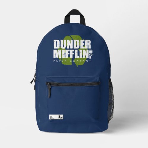 The Office  Dunder Mifflin Recycle Logo Printed Backpack