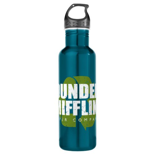 The Office  Dunder Mifflin Recycle Logo Stainless Steel Water Bottle
