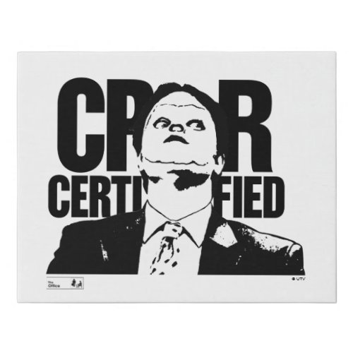 The Office  Dwight CPR Certified Faux Canvas Print