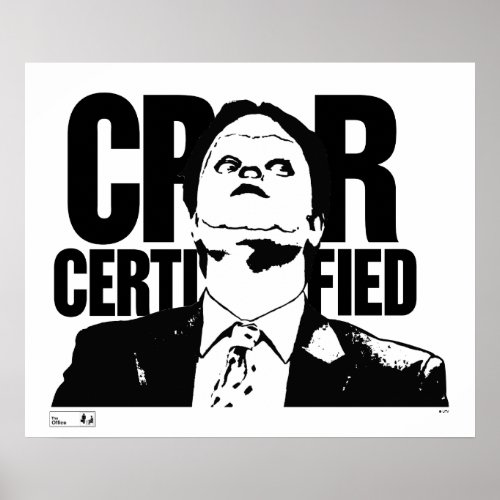 The Office  Dwight CPR Certified Poster