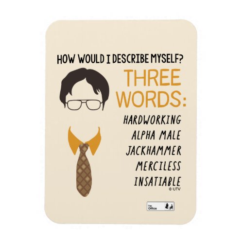 The Office  Dwight How Would I Describe Myself Magnet