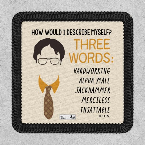 The Office  Dwight How Would I Describe Myself Patch
