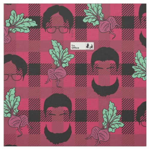 The Office  Dwight  Mose Beet Plaid Pattern Fabric