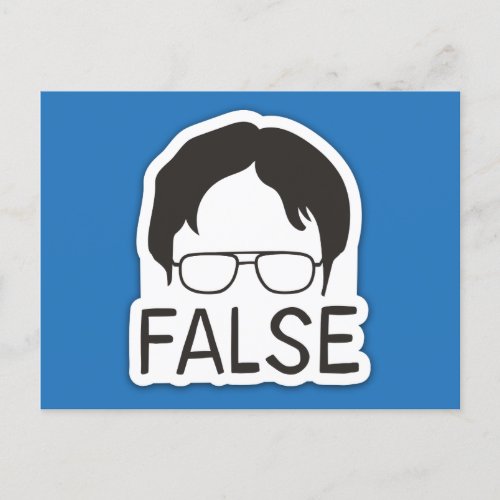The Office  Dwight Schrute False Postcard