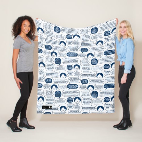 The Office  Dwight Schrute Quotes Pattern Fleece Blanket