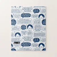 The Office, Dwight Schrute Quotes Pattern Jigsaw Puzzle