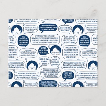 The Office | Dwight Schrute Quotes Pattern Postcard
