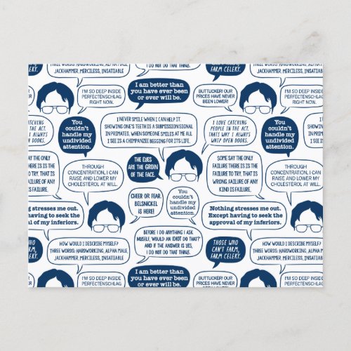The Office | Dwight Schrute Quotes Pattern