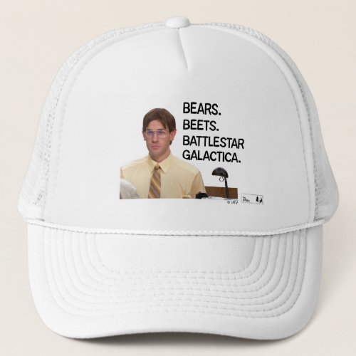 The Office  Jim as Dwight 3 Bs Trucker Hat