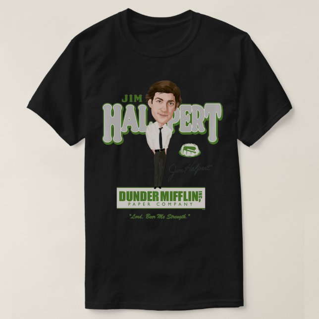 The Office Jim Halpert Caricature Pullover  (Design Front)