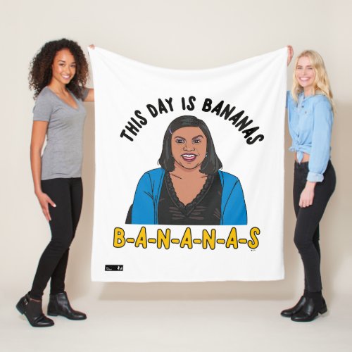 The Office  Kelly This Day is Bananas Fleece Blanket