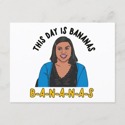 The Office  Kelly This Day is Bananas Postcard