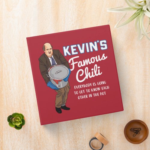 The Office  Kevins Famous Chili 3 Ring Binder