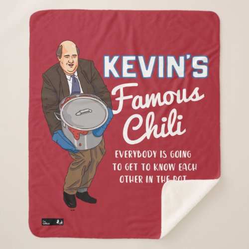 The Office  Kevins Famous Chili Sherpa Blanket