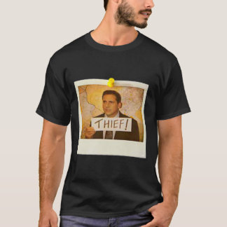 The Office - Michael Scott Funny Thief Photo - Gra T-Shirt