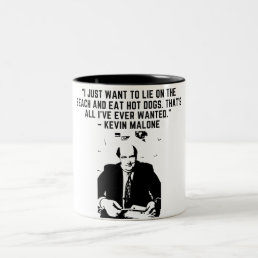 The Office Quotes - KEVIN Two-Tone Coffee Mug