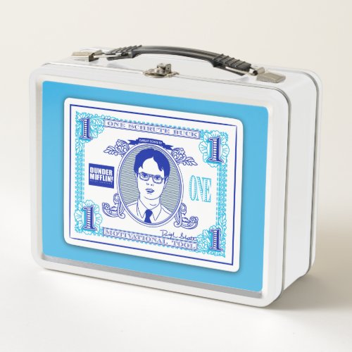 The Office  Schrute Buck Motivational Tool Metal Lunch Box