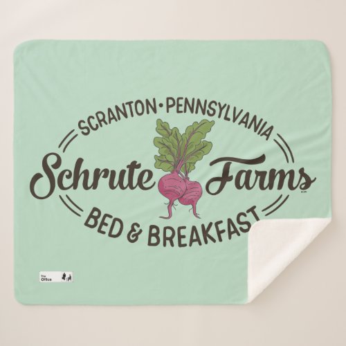 The Office  Schrute Farms Bed  Breakfast Sherpa Blanket