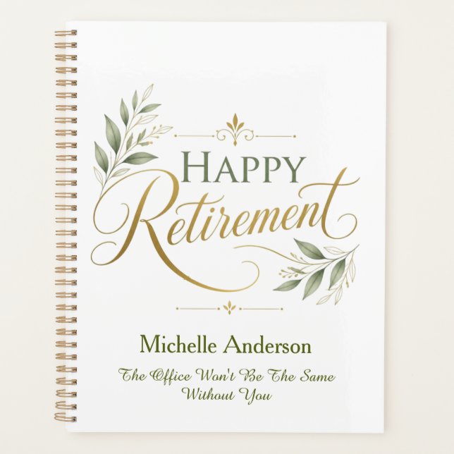 The Office Won't Be The Same Without You Custom  Planner (Front)