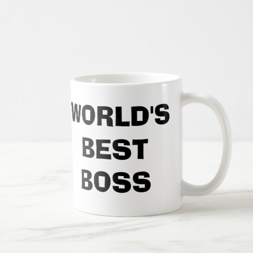 The Office Worlds Best Boss Coffee Mug