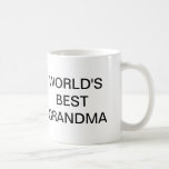 The Office, World's Best Grandma Coffee Mug<br><div class="desc">For lovers of the hit TV show The Office and the iconic World's Best Boss mug,  this mug is the perfect gift anniversary or birthday gift.</div>