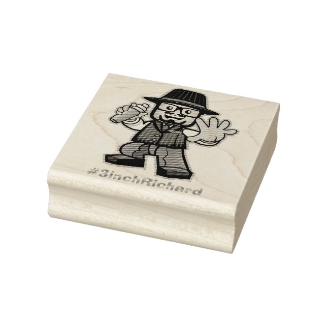 The Official 3 inch Richard Stamp! #3inchRichard Rubber Stamp (Stamp)