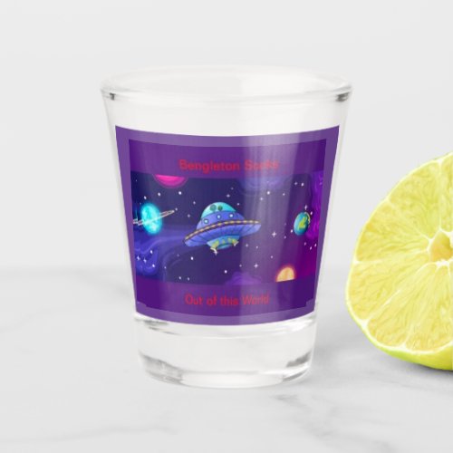 The Official Bengleton Out of this World  Shot Glass