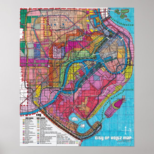  The Official City of Voltz Map Poster (Front)